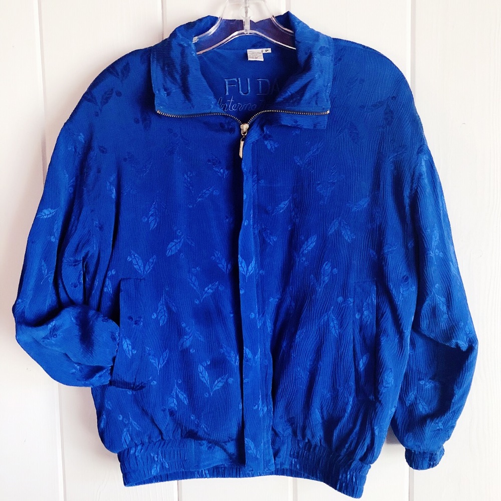 SOLD | Fuda International | 1980s silk Windbreaker